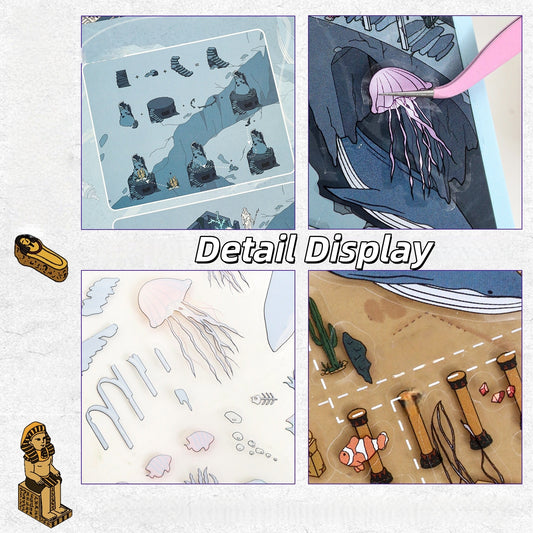 Ruins Escape 3D Sticker | 2 Cute Miniature Scenes