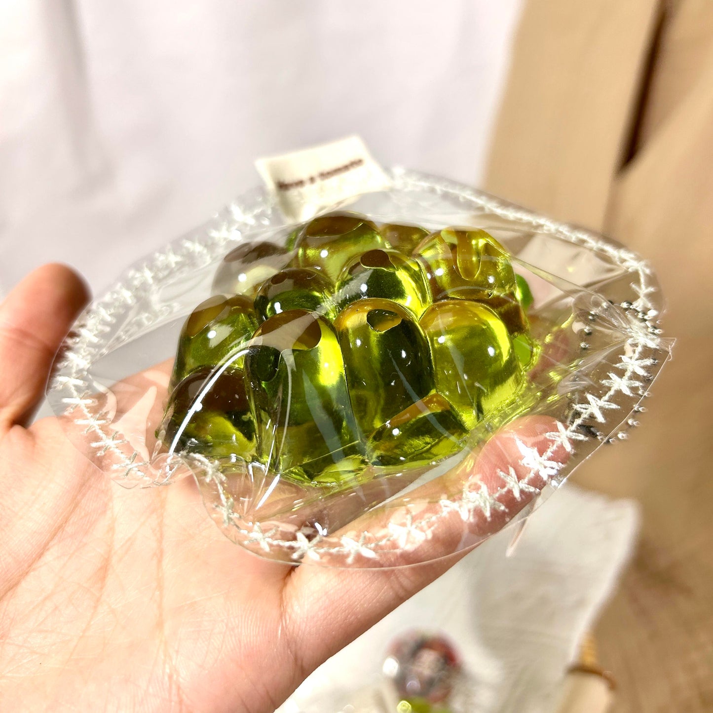 Crystal Green Grapes Squishy