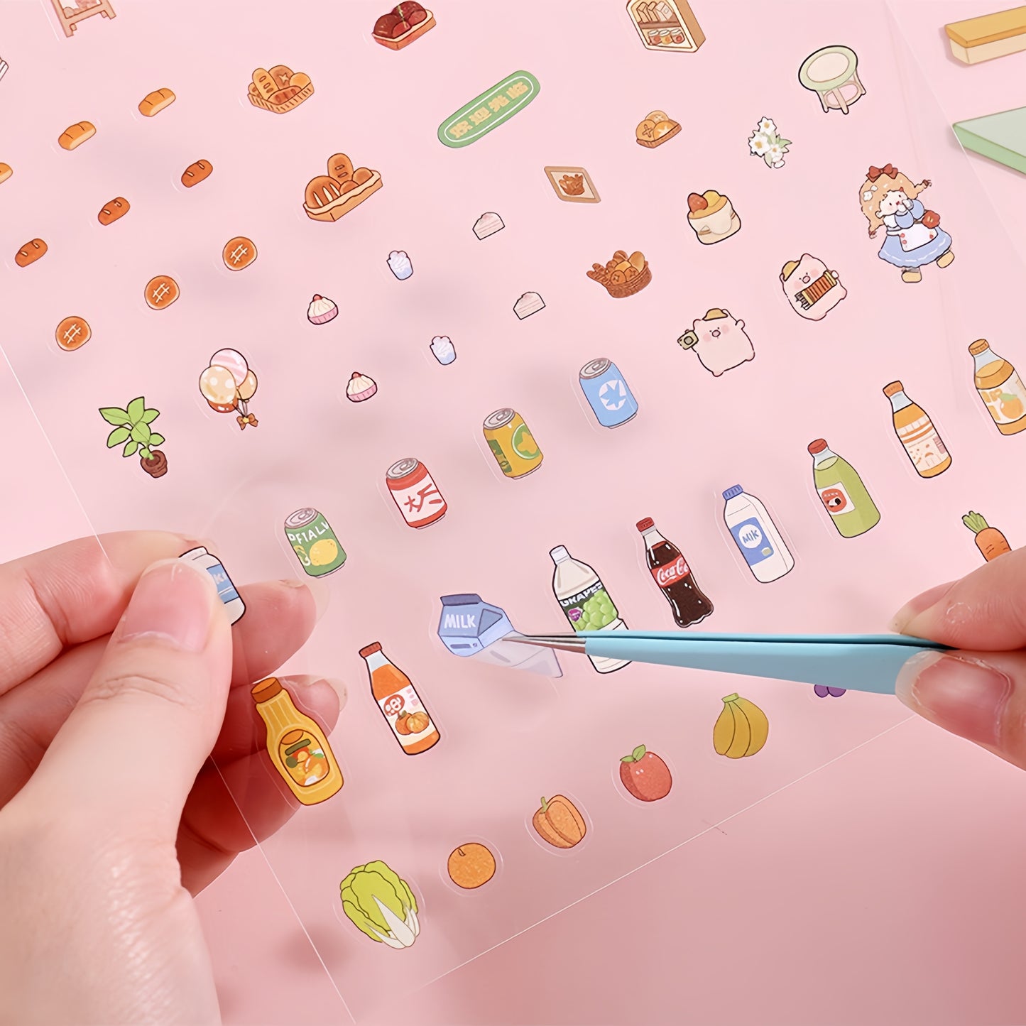 Surprise Refrigerator 3D Sticker | 4 Cute Miniature Scenes