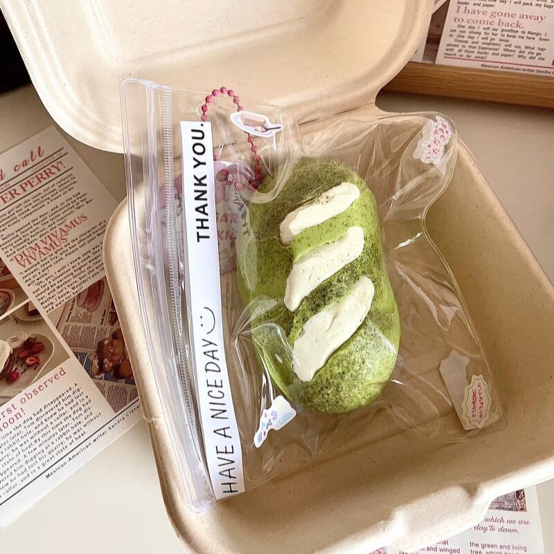 Double-Layer Matcha Baguette Squishy