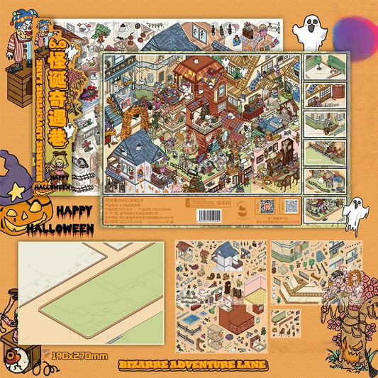 Festival Celebration 3D Sticker | 2 Cute Miniature Scenes