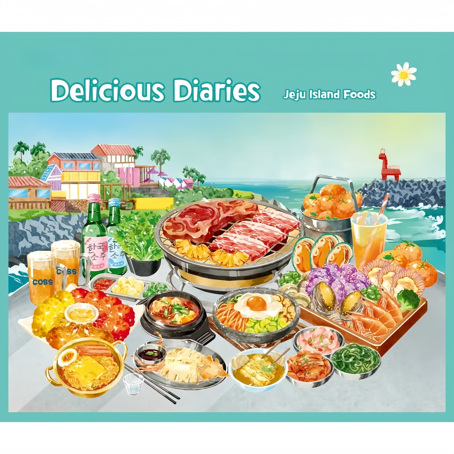 Delicious Diaries 3D Sticker | 4 Cute Miniature Scenes