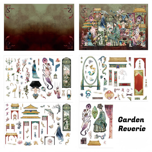 Eternal Reverie 3D Sticker | 2 Cute Miniature Scenes