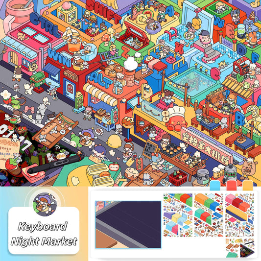 Travel Diary 3D Sticker | 2 Cute Miniature Scenes