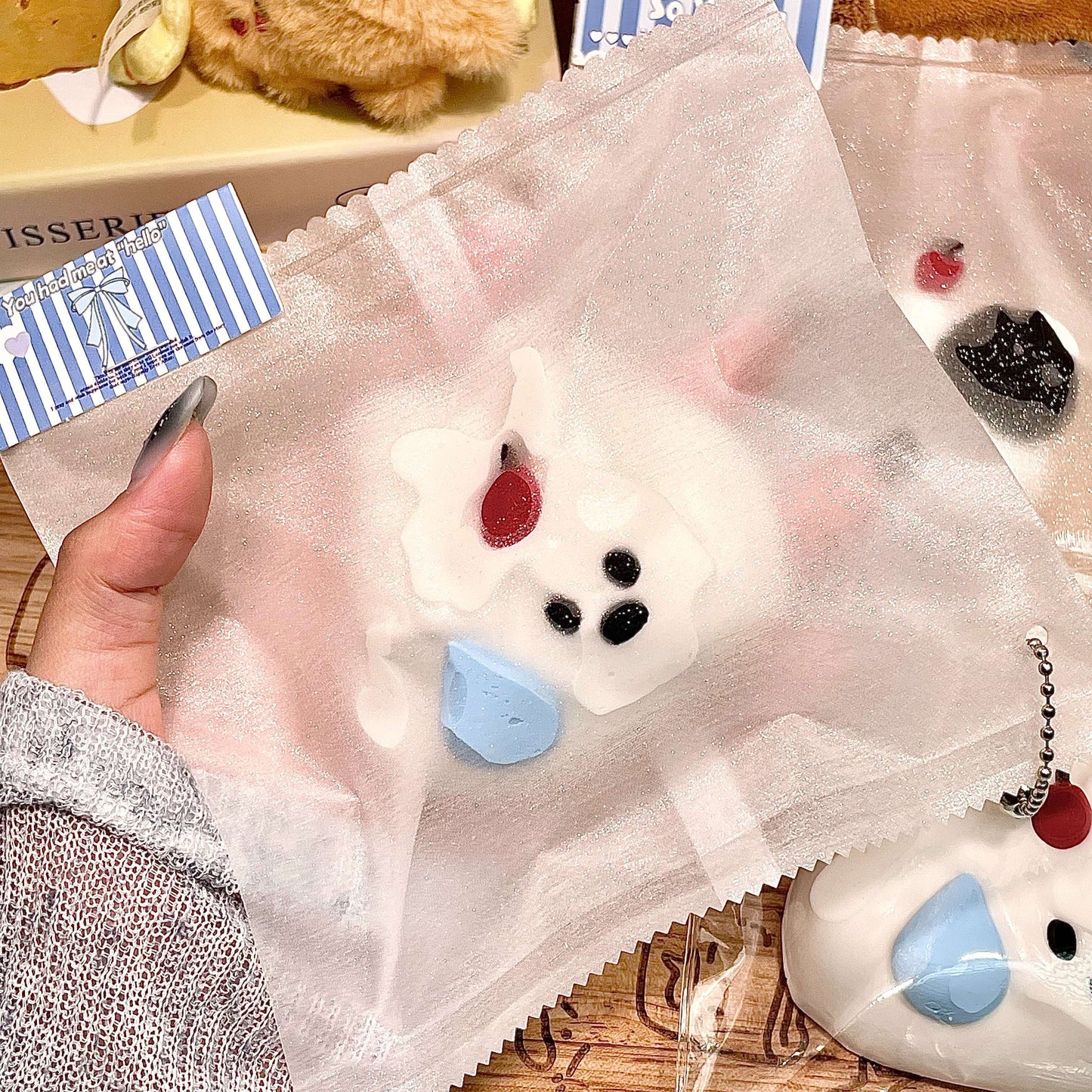 Done-with-Life Pup & Bunny Squishy