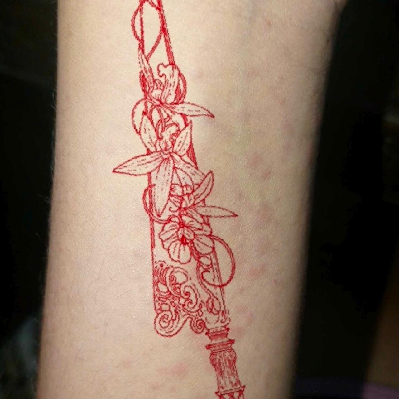 Rosethorn Ritual Temporary Tattoo