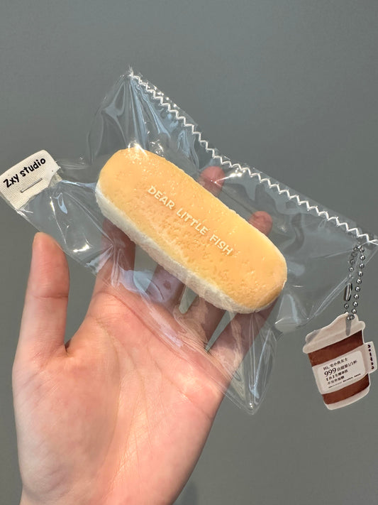 Cheese Milk-Crust Bun Squishy