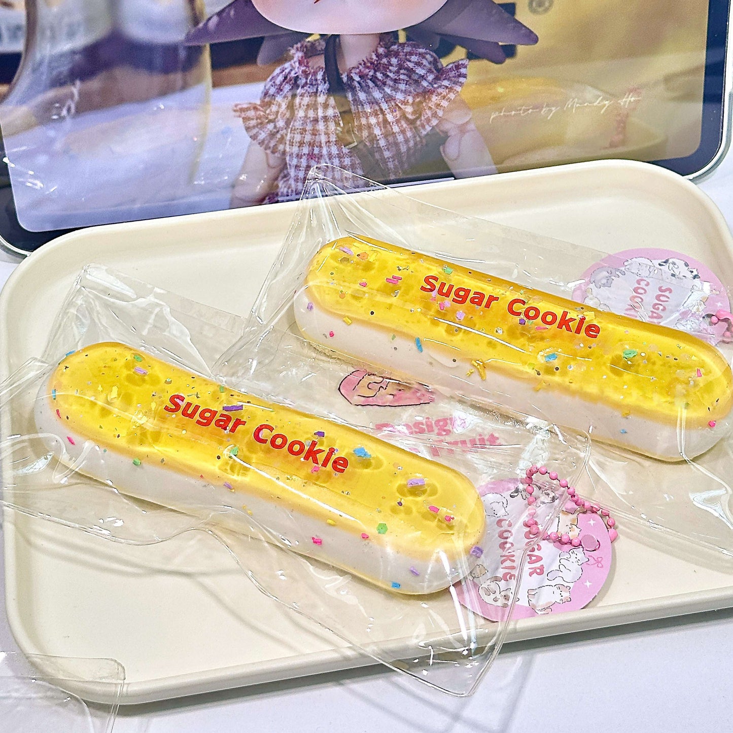 Strawberry Milk Snack Bar Squishy