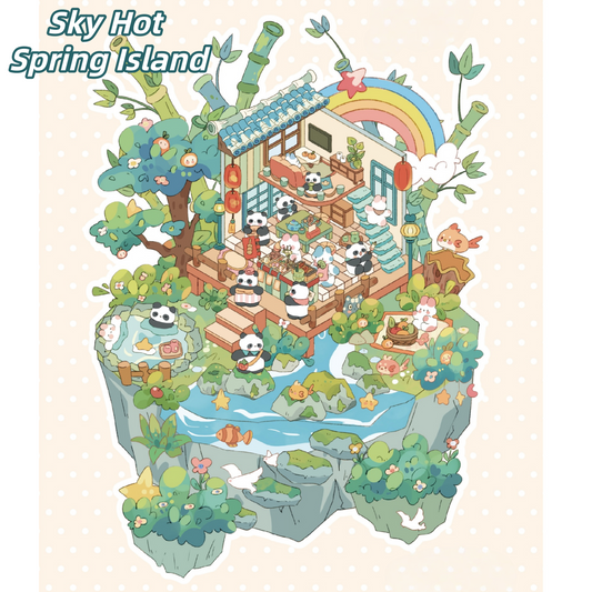 Animal's Wonderland 3D Sticker | 4 Cute Miniature Scenes