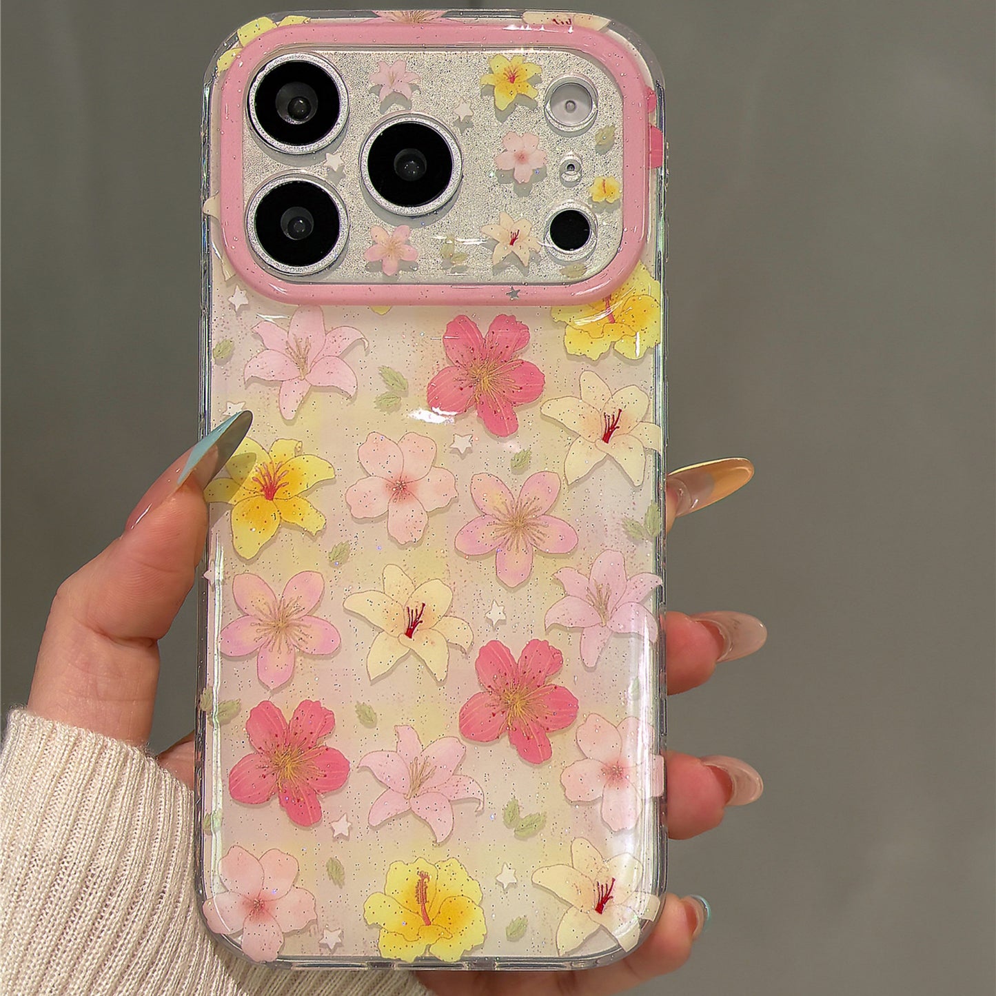 Oil Painting Lily Acrylic Phone Case
