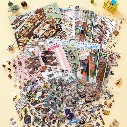 Immersive Shopping 3D Sticker Book