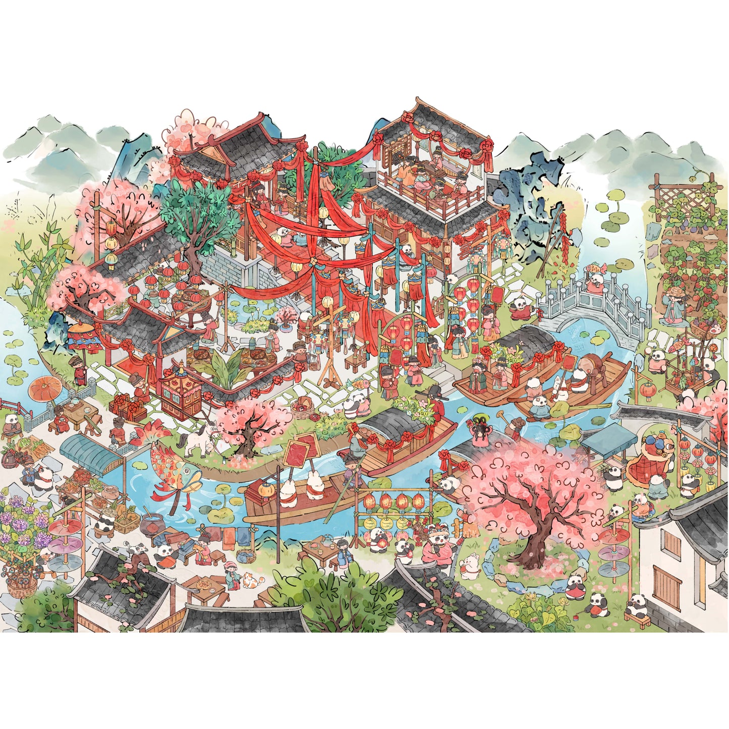 Fun & Fancy Life 3D Sticker | 3 Cute Miniature Scenes