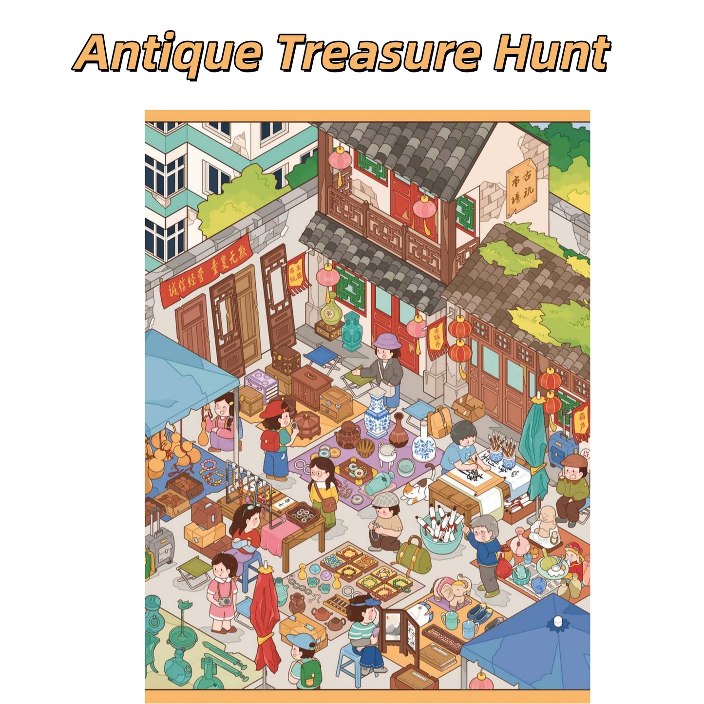 Hang Out 3D Sticker | 3 Cute Miniature Scenes