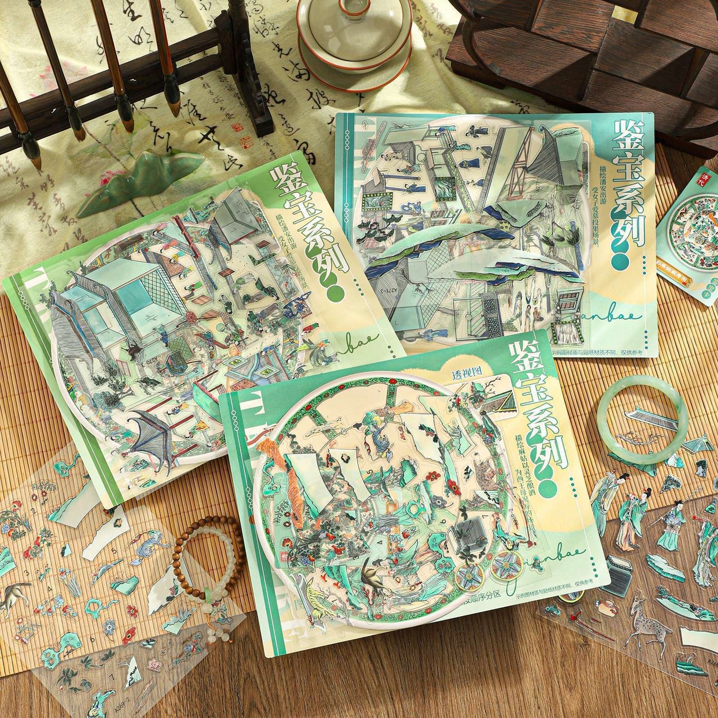 Painted Blessings 3D Sticker | 3 Cute Miniature Scenes
