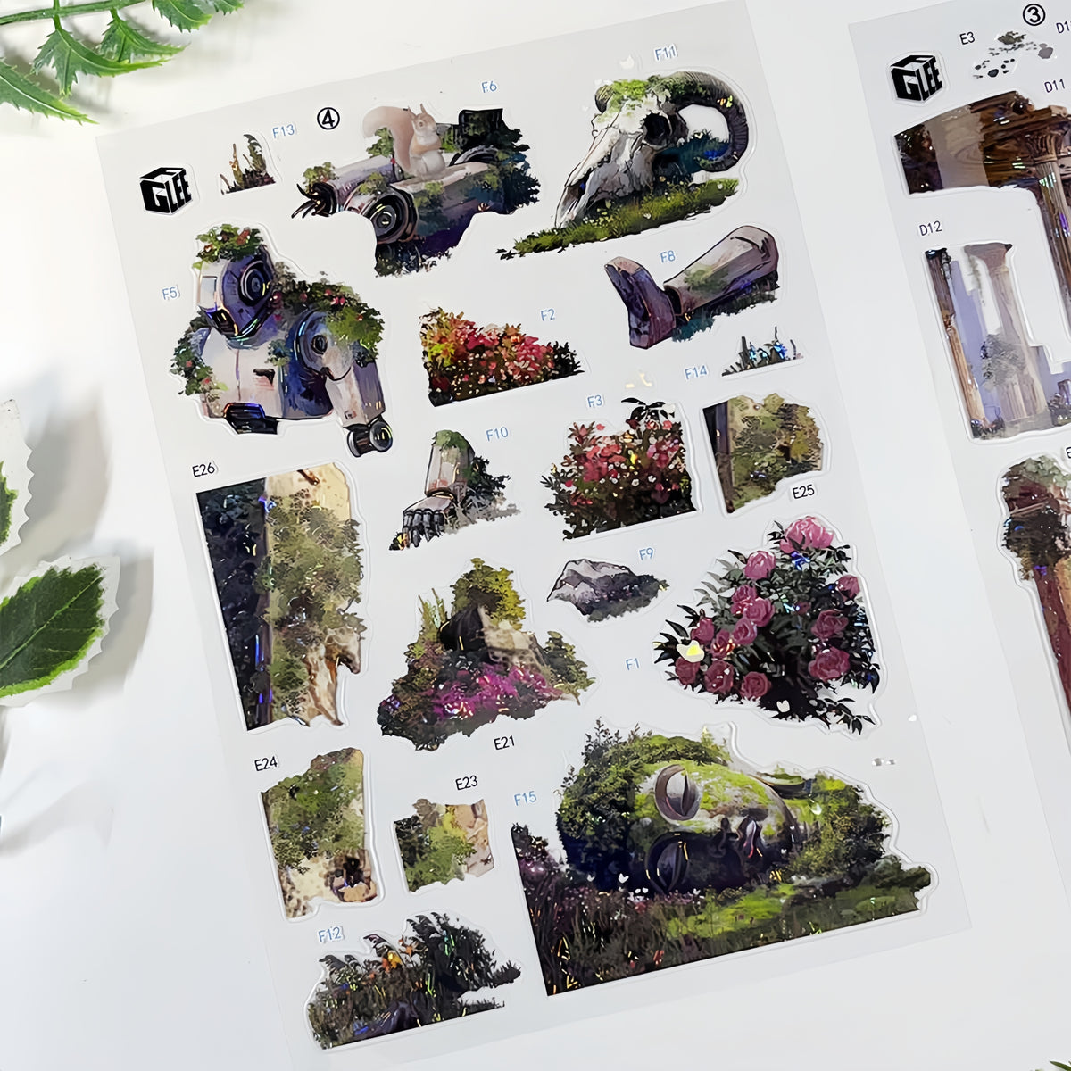 Hope Across Time 3D Sticker | 2 Cute Miniature Scenes