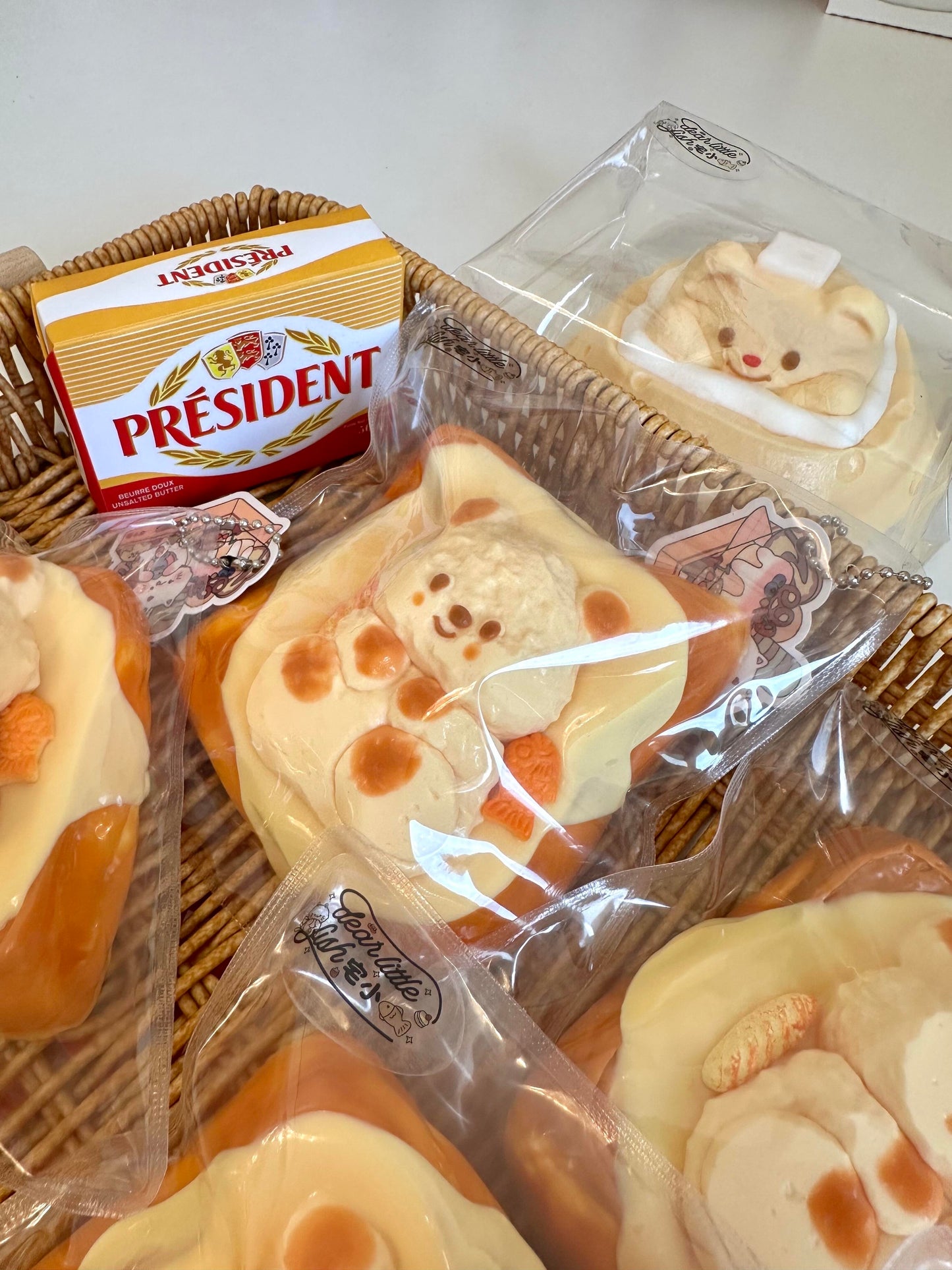 Butter Bear Cheese Squishy