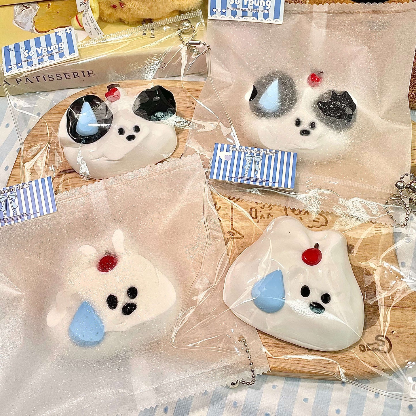 Done-with-Life Pup & Bunny Squishy