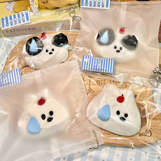 Done-with-Life Pup & Bunny Squishy