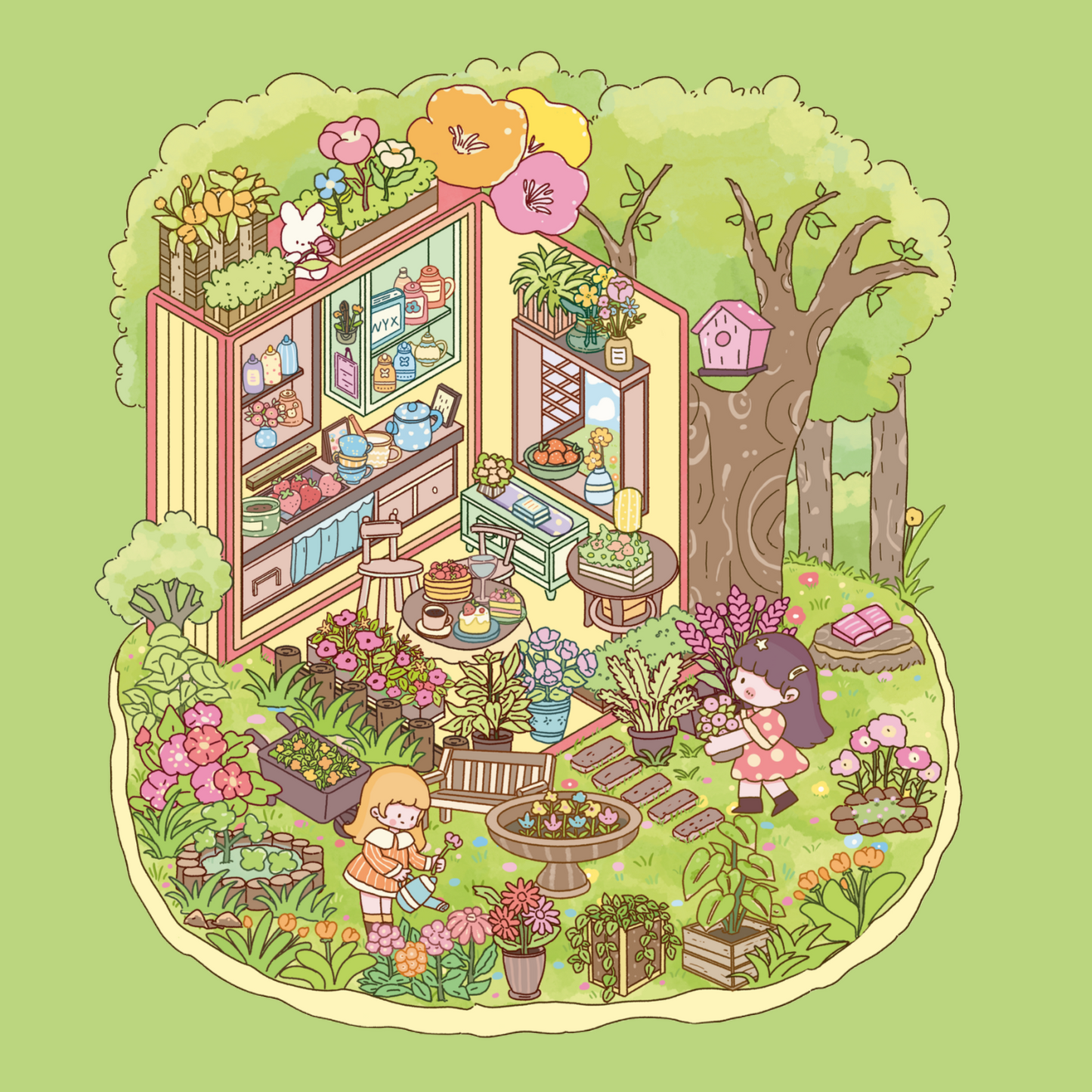 Lemon Candy 3D Sticker | 7 Cute Miniature Scenes