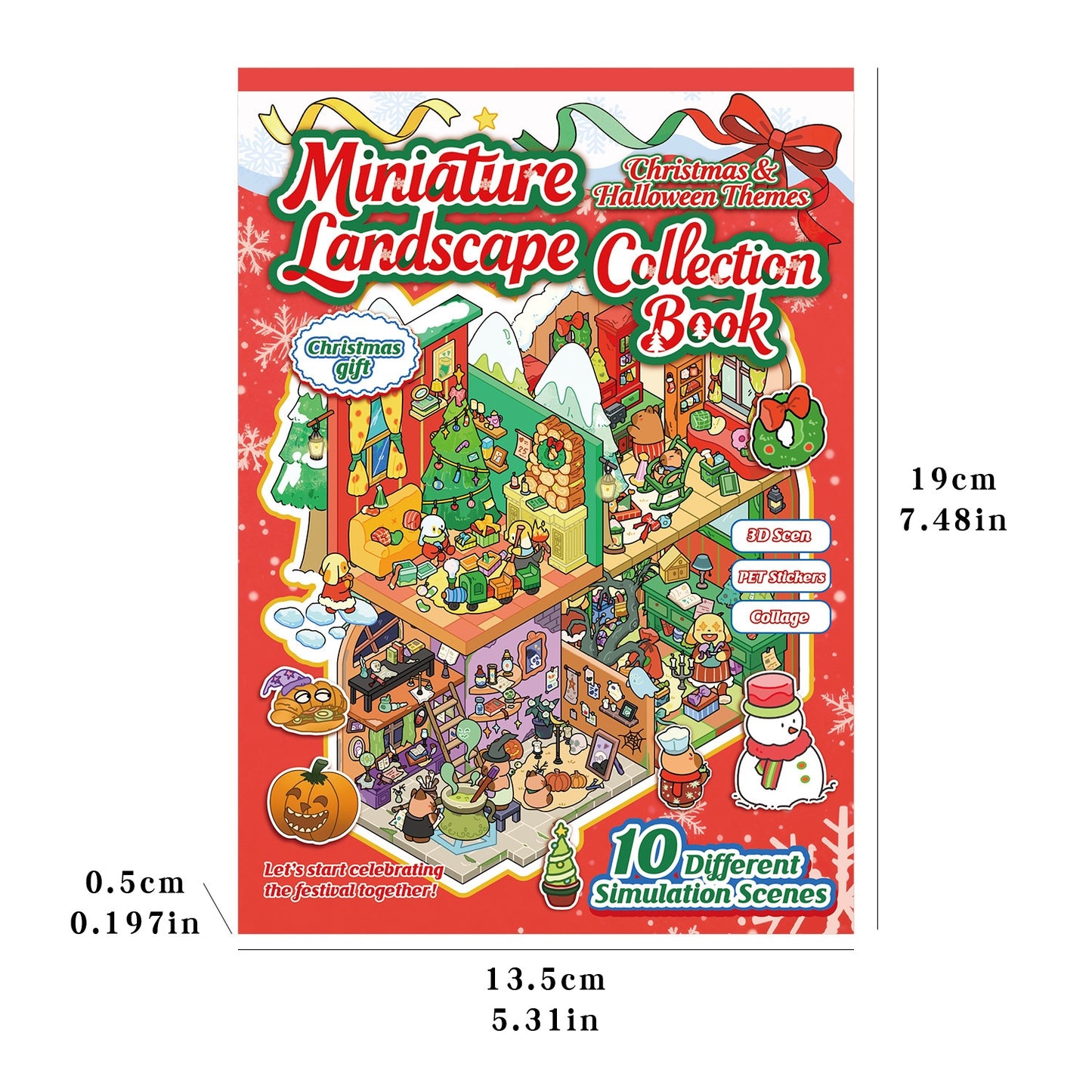 Christmas Series 3D Sticker Book