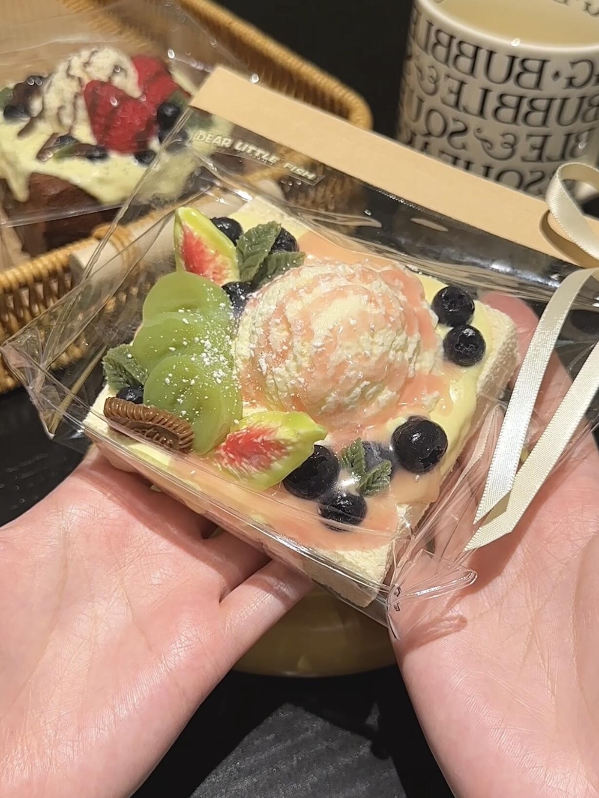 Ice Cream Fruit Toast Squishy