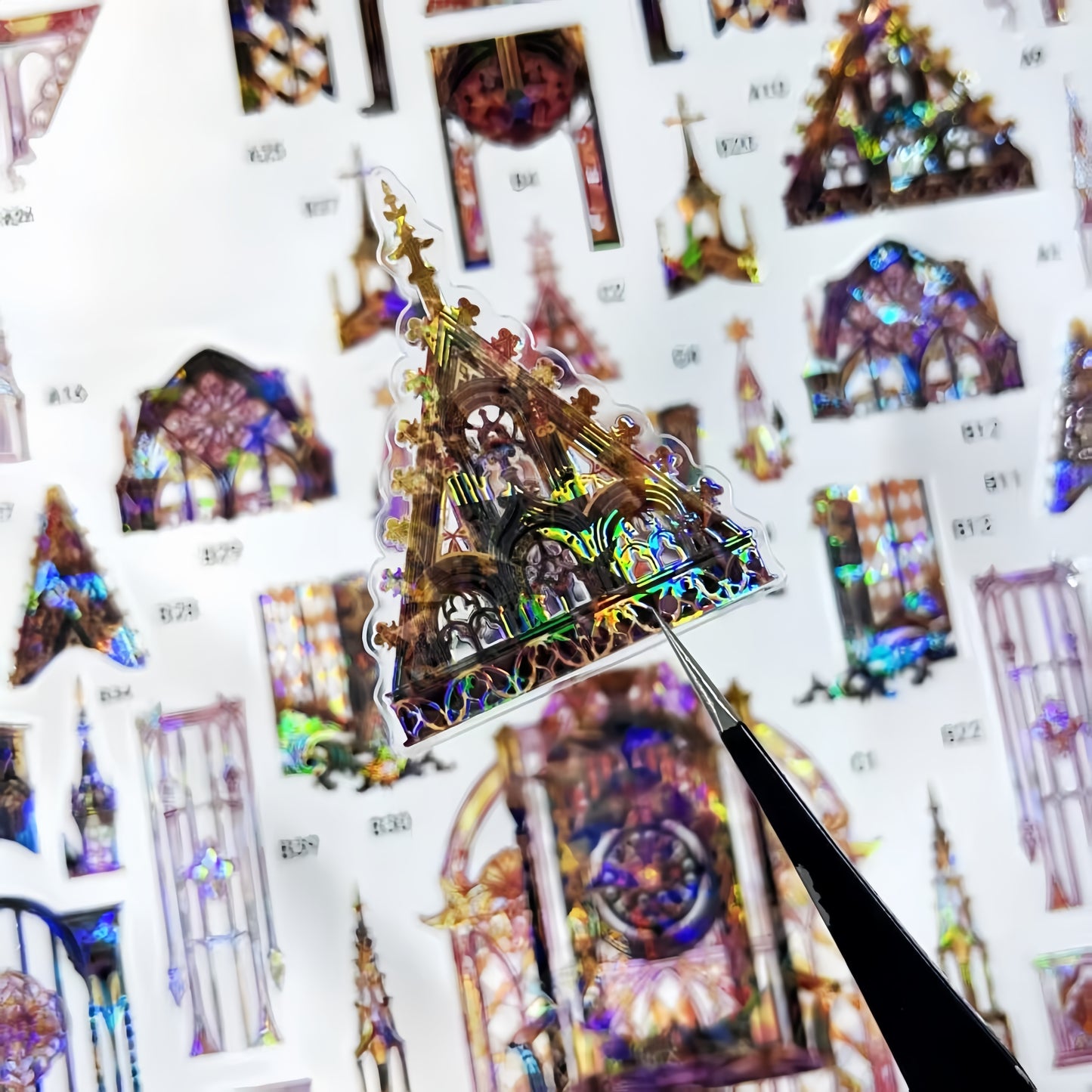Blissful Castle 3D Sticker | 2 Cute Miniature Scenes