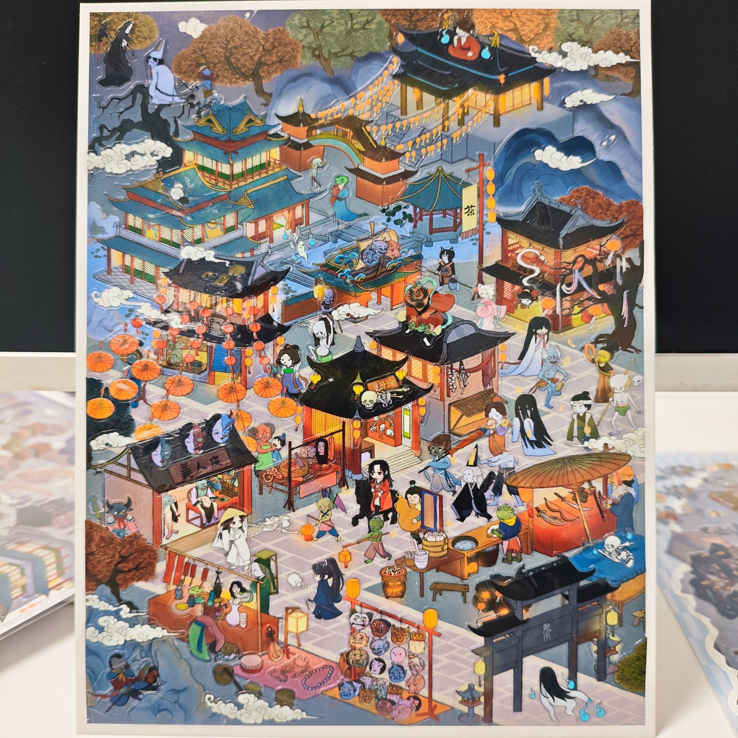 The Ghost 3D Sticker | 2 Cute Miniature Scenes