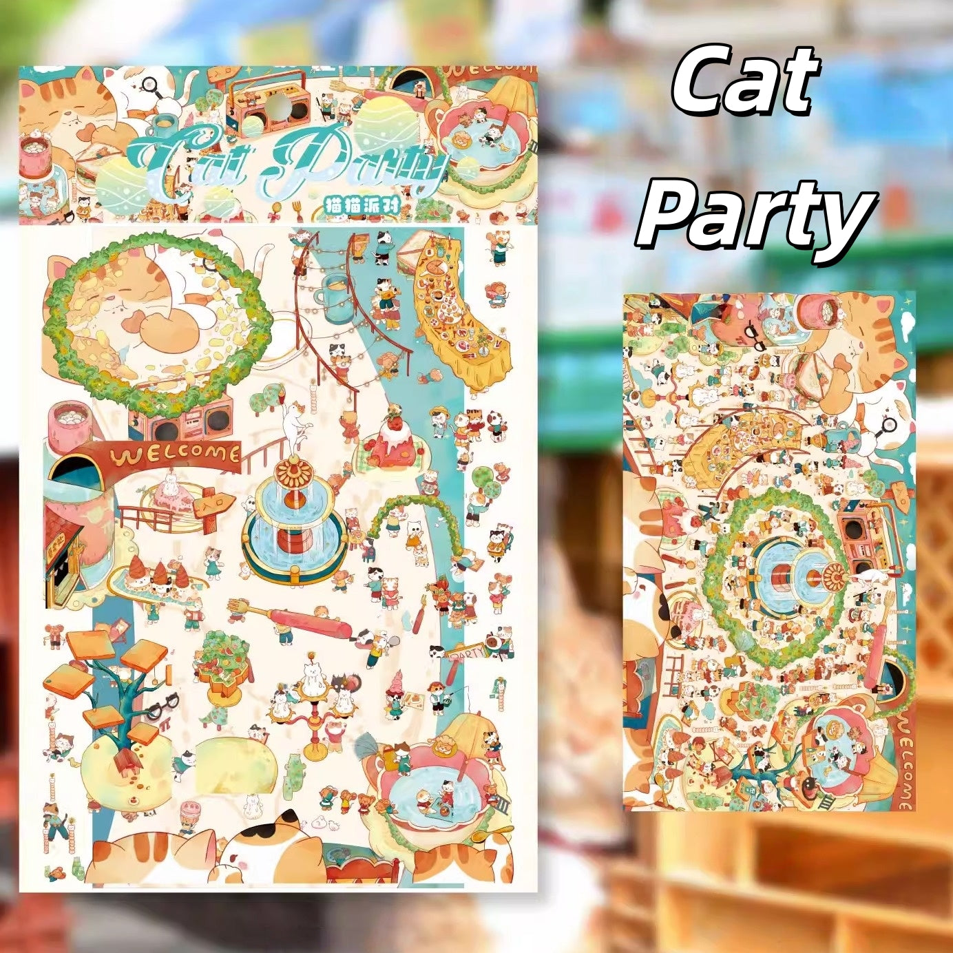 Dream Fairy Tale 3D Sticker | 4 Cute Miniature Scenes