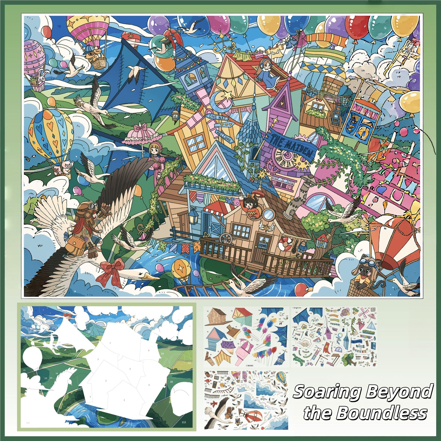 Journeys Beyond 3D Sticker | 4 Cute Miniature Scenes