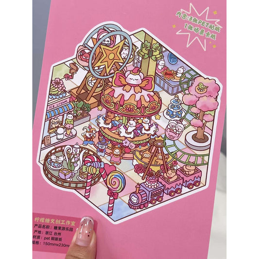 Candy Amusement Park 3D Sticker