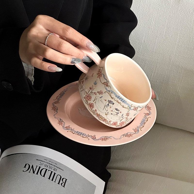 Blossom Swan Ceramic Mug