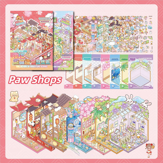 Paw Shops 3D Sticker Book