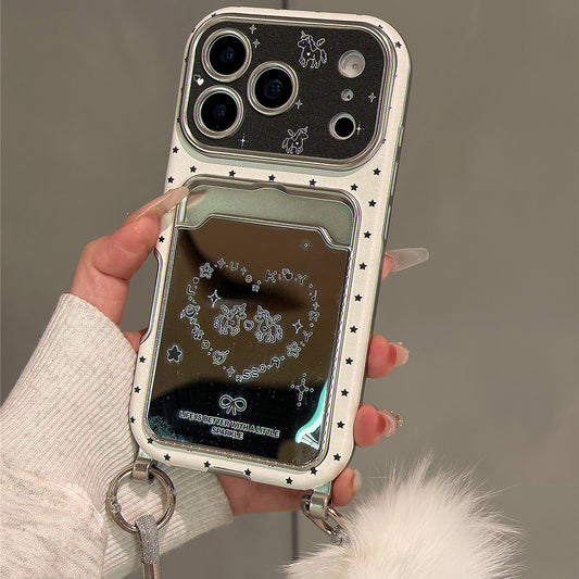Star Heart Horse Card Holder Acrylic Phone Case