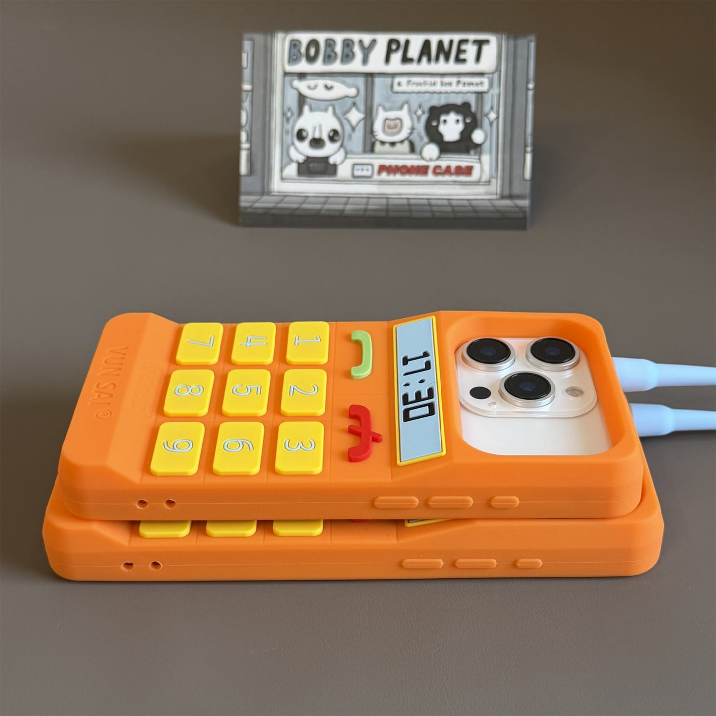 Orange Brick Phone Silicone Phone Case