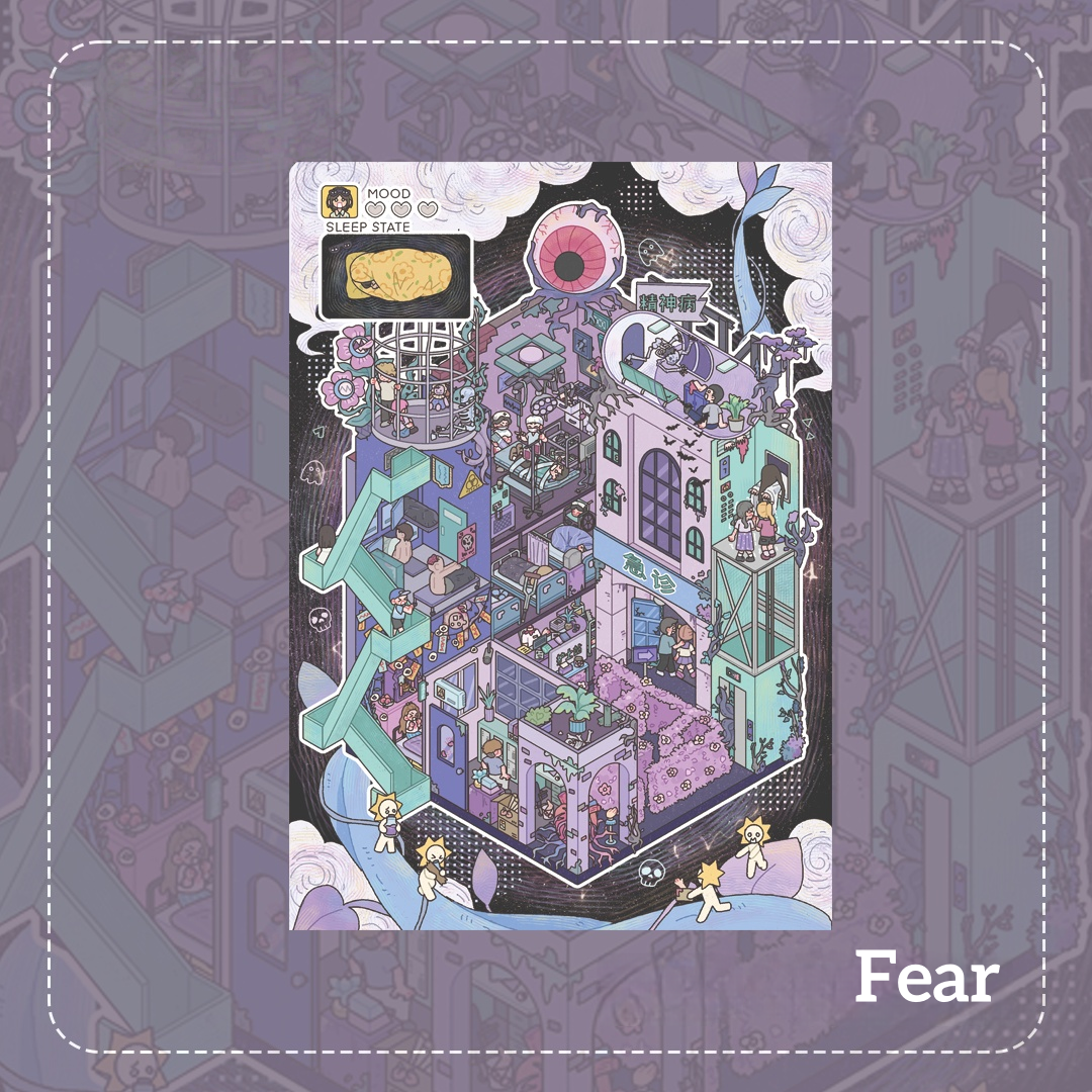 Dream Quartet 3D Sticker | 4 Cute Miniature Scenes