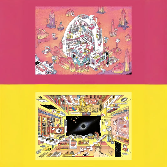 ppqq’s Mischief World 3D Sticker | 2 Cute Miniature Scenes