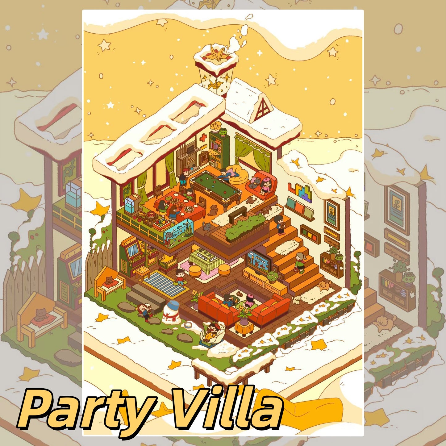 Magical Realm 3D Sticker | 3 Cute Miniature Scenes