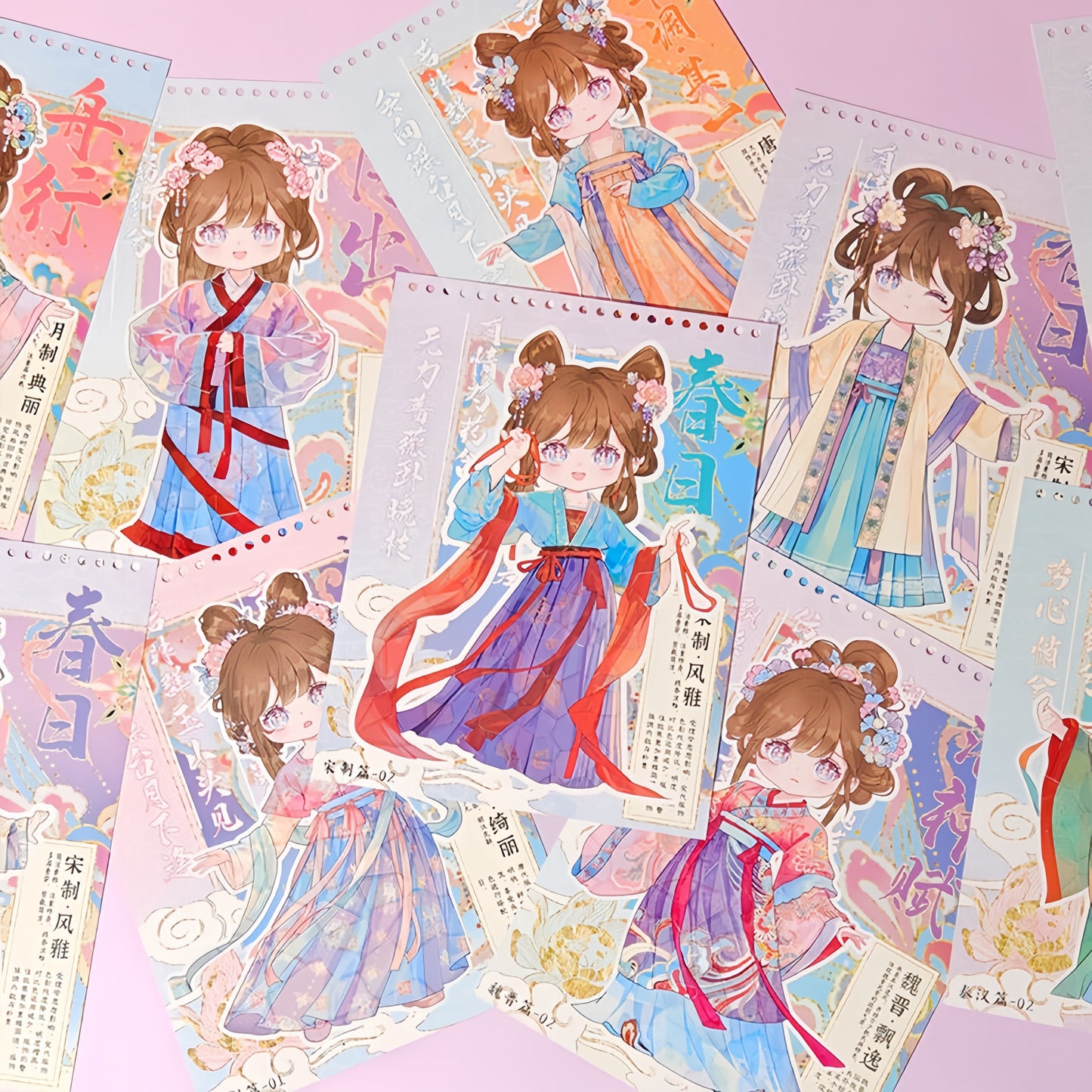 Beauty of Ancient Clothing 3D Sticker Book