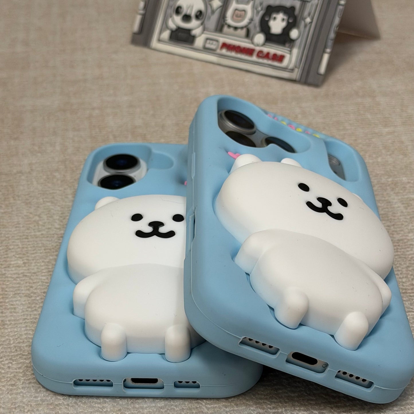 Cute Bear Silicone Phone Case