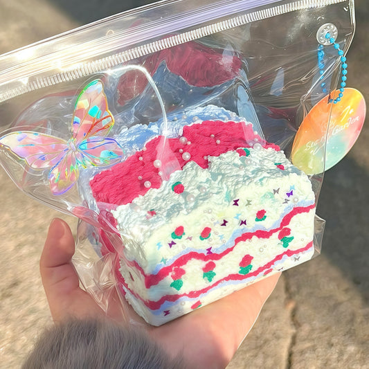 Frosted Rose Éclat Toast Squishy