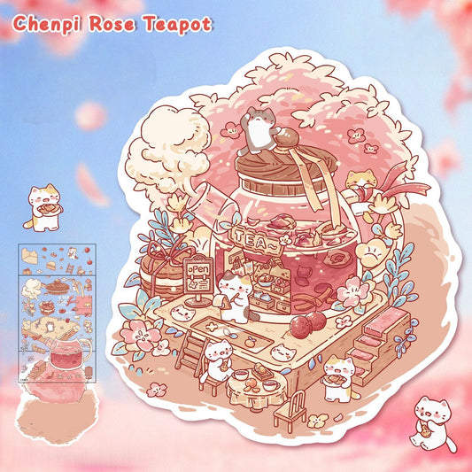 Little Dream House 3D Sticker | 4 Cute Miniature Scenes