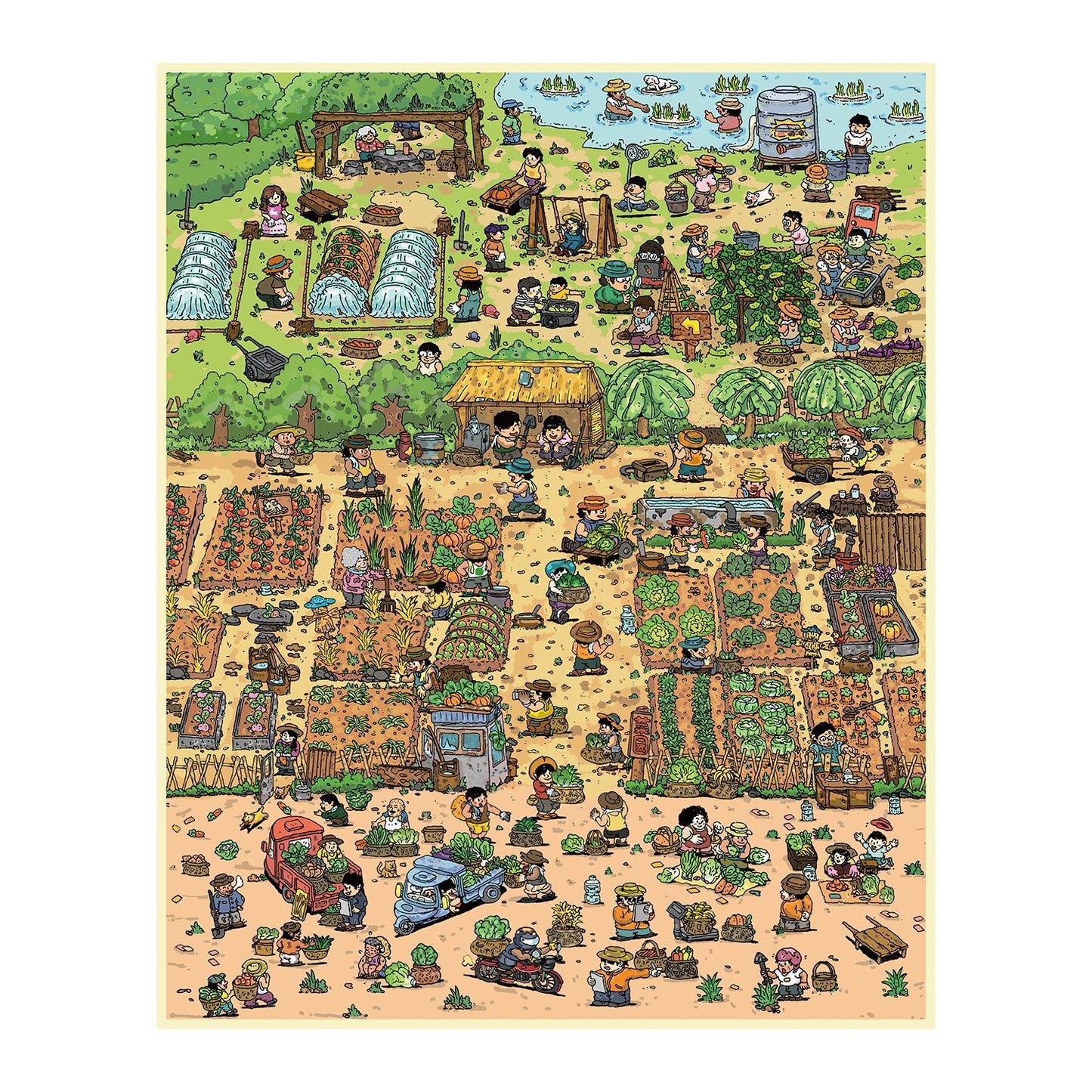 Stroll Vegetable Garden 3D Sticker