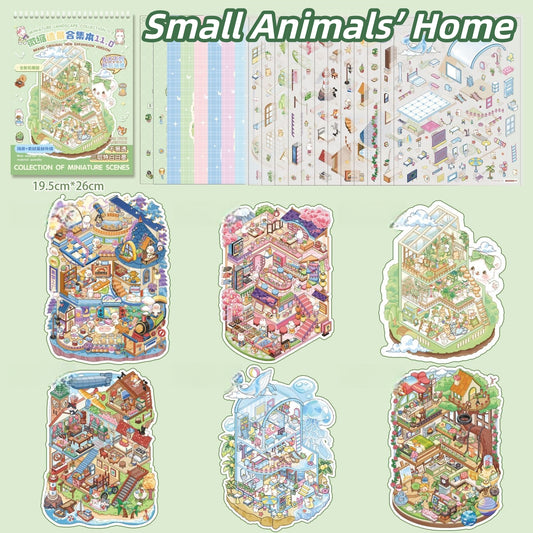 Dreamy House 3D Sticker Book