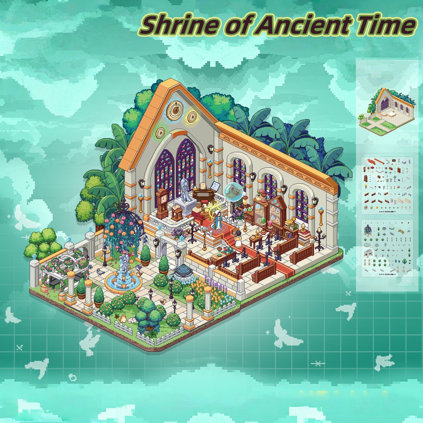 Pixel Landscaping 3D Sticker | 6 Cute Miniature Scenes