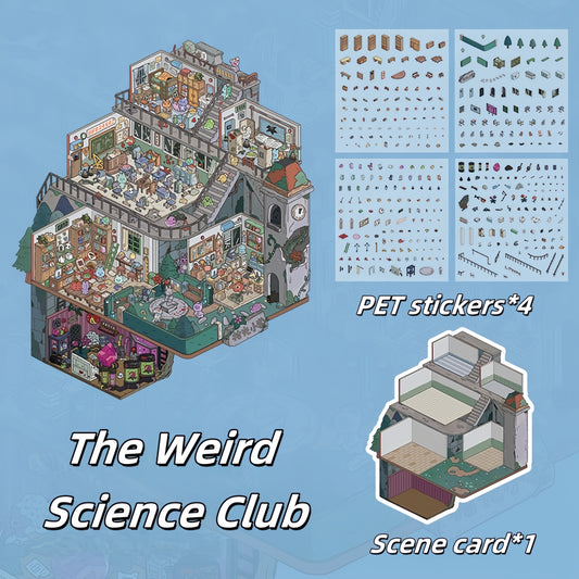 The Weird Science Club 3D Sticker