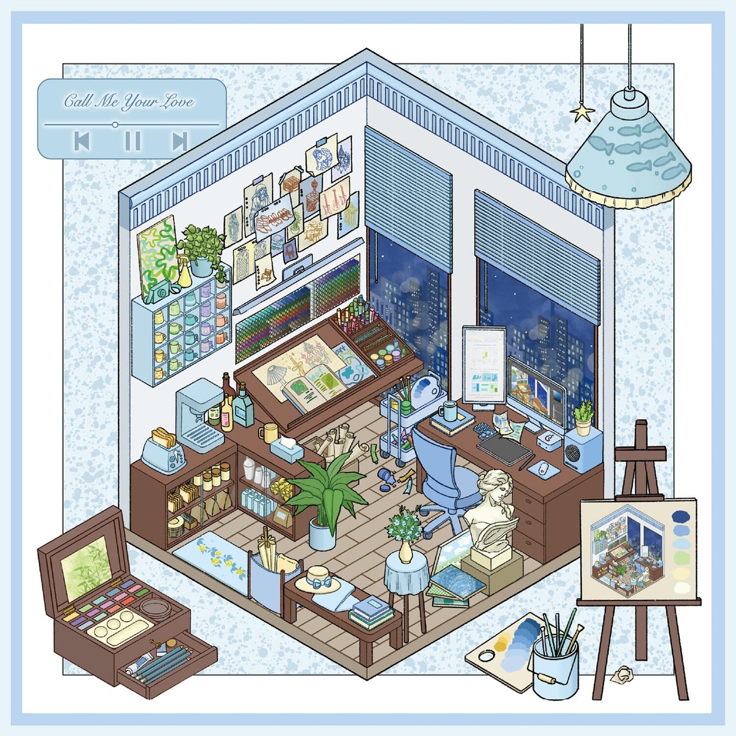 Modern Architectural Art 3D Sticker Book