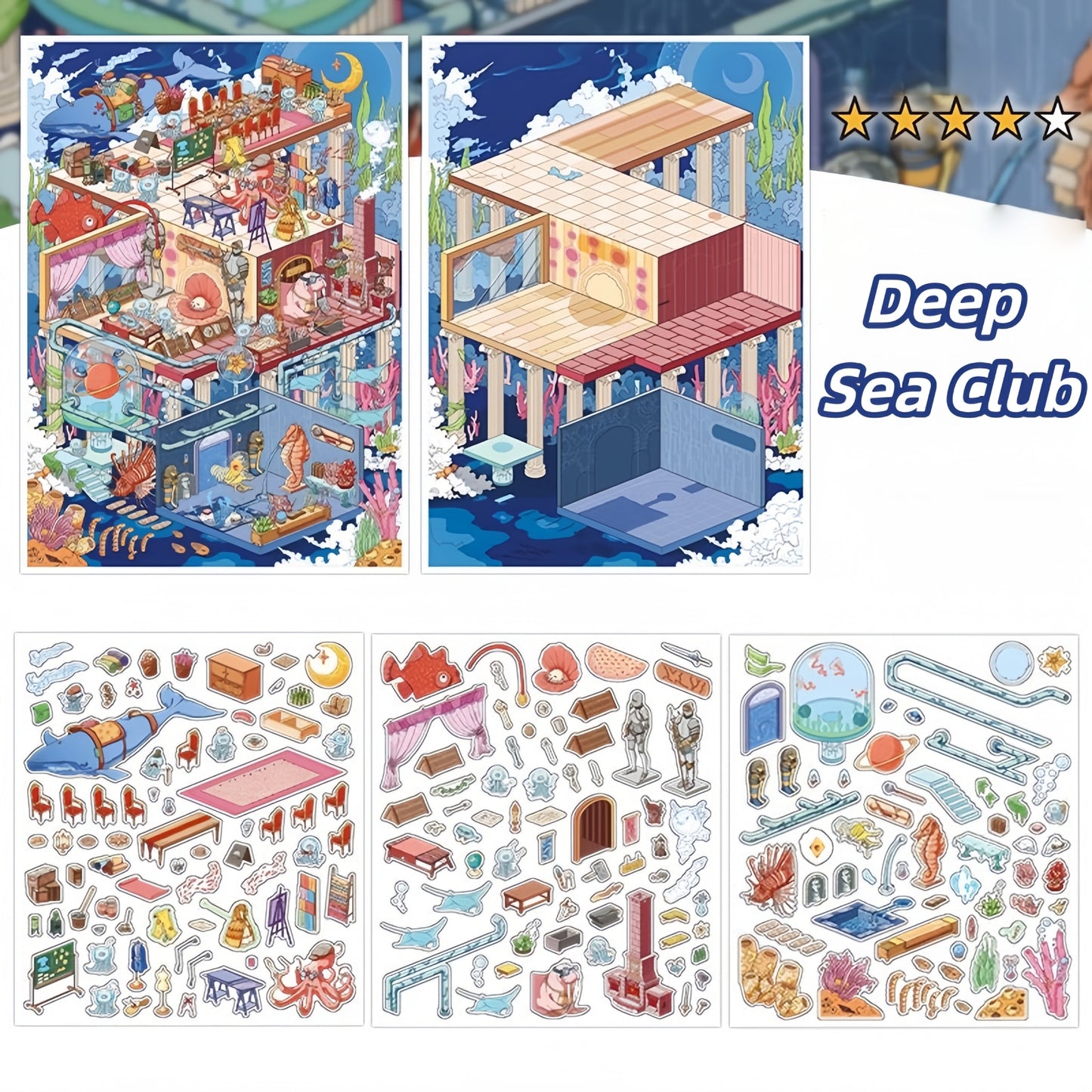 Deep Sea Club 3D Sticker