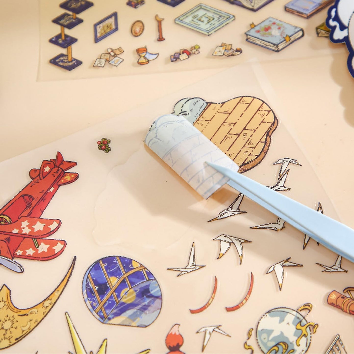Le Petit Voyage 3D Sticker | 4 Cute Miniature Scenes