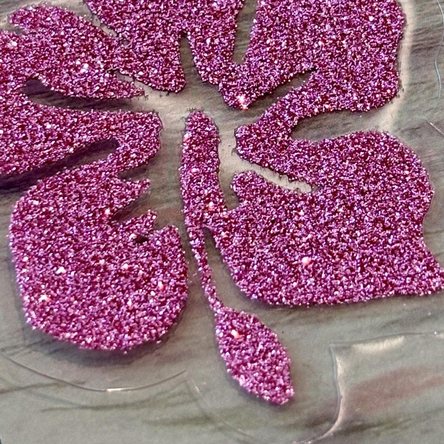 Hibiscus Glitter Temporary Tattoo