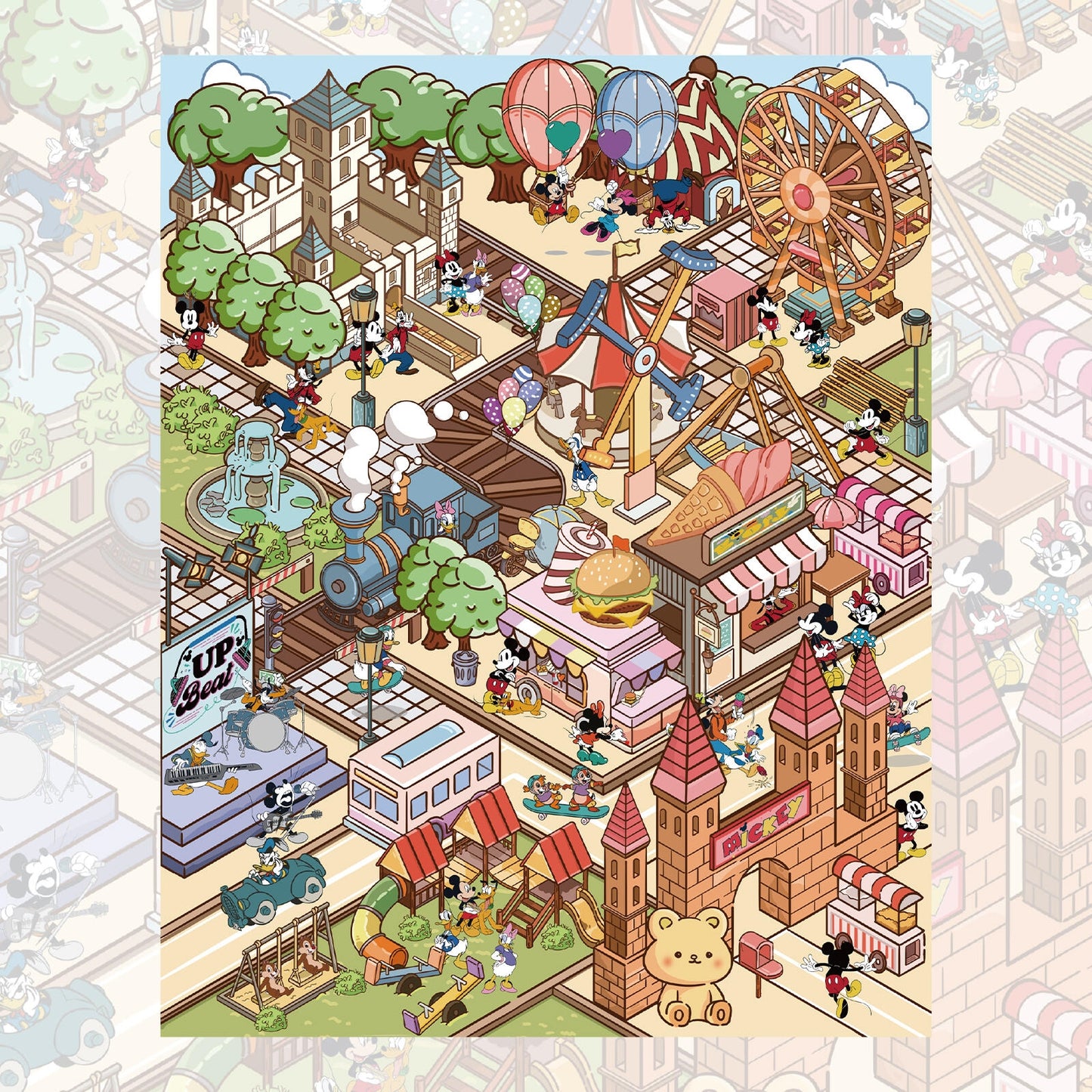 Micky Land 3D Sticker